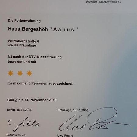 Haus Bergeshoeh Braunlage Buitenkant foto